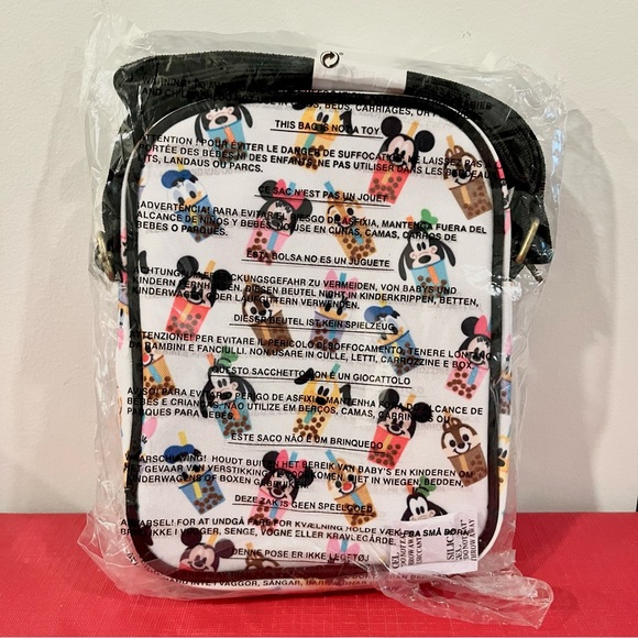 NEW Loungefly Disney Mickey Mouse & Friends Boba Athletic Crossbody Bag - Picture 6 of 8